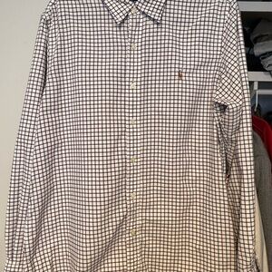 Ralph Lauren Red and Blue Line Checkered Shirt